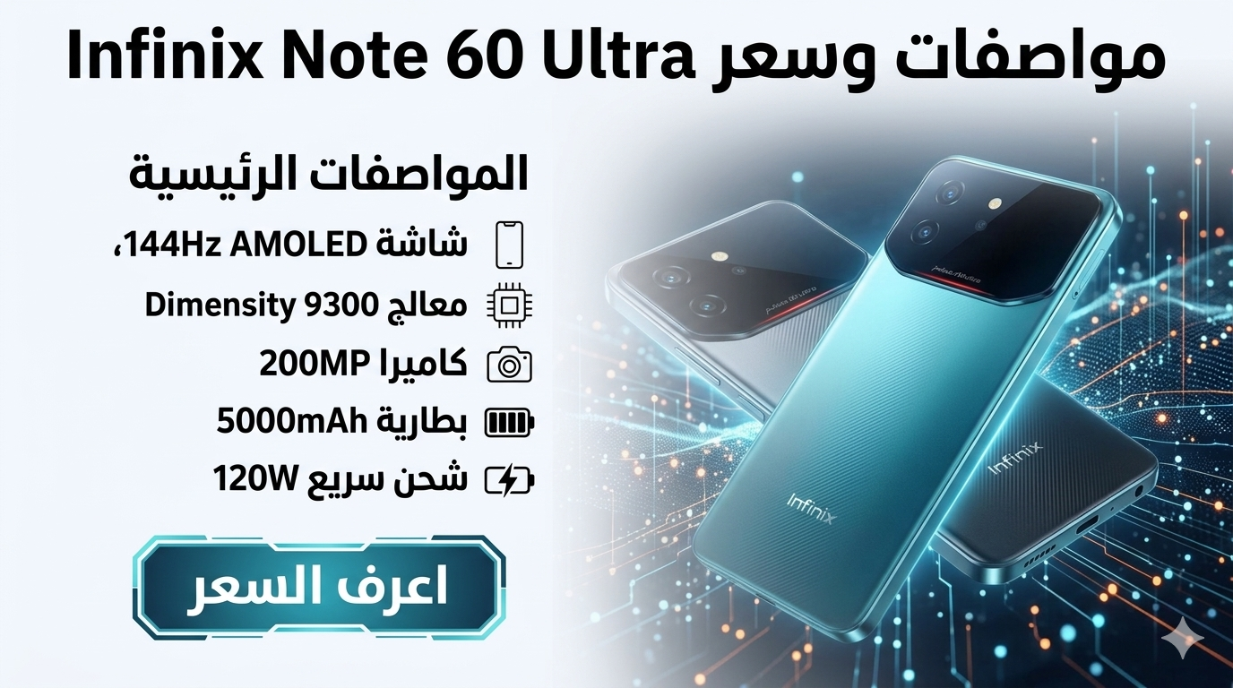 مواصفات وسعر Infinix Note 60 Ultra (انفنكس نوت 60 الترا)