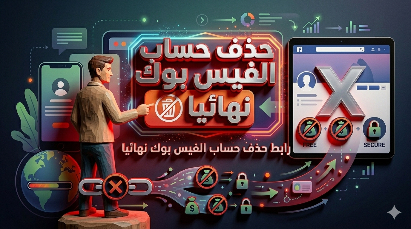 رابط حذف حساب الفيس بوك نهائيا